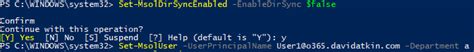 com -Department. . Setmsoluser unable to update parameter parameter name immutableid